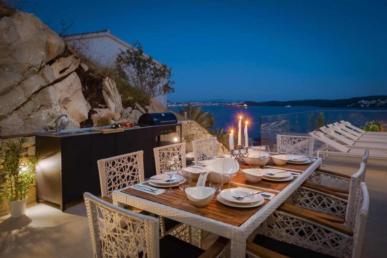 Villa Adria View With Heated Pool I Трогир Экстерьер фото