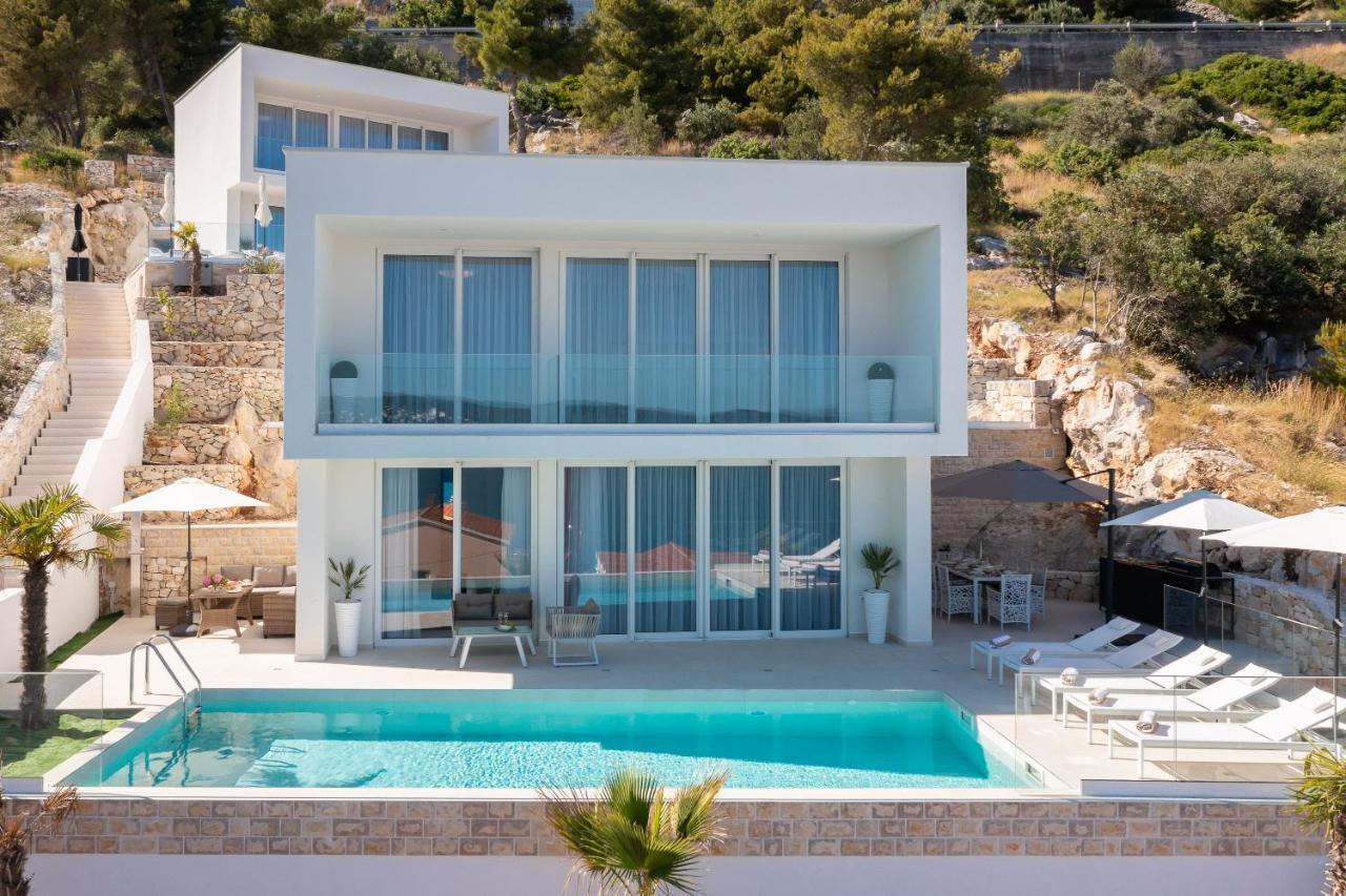 Villa Adria View With Heated Pool I Трогир Экстерьер фото