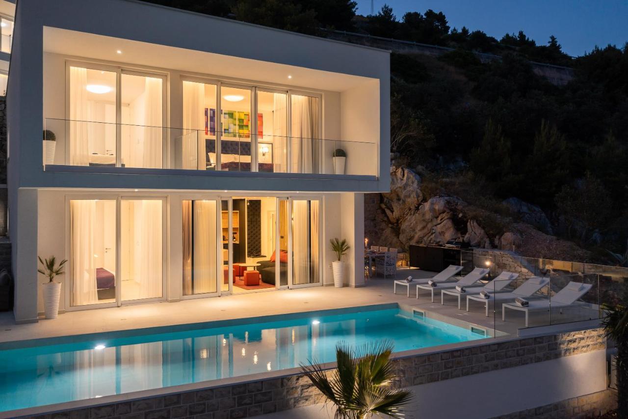 Villa Adria View With Heated Pool I Трогир Экстерьер фото