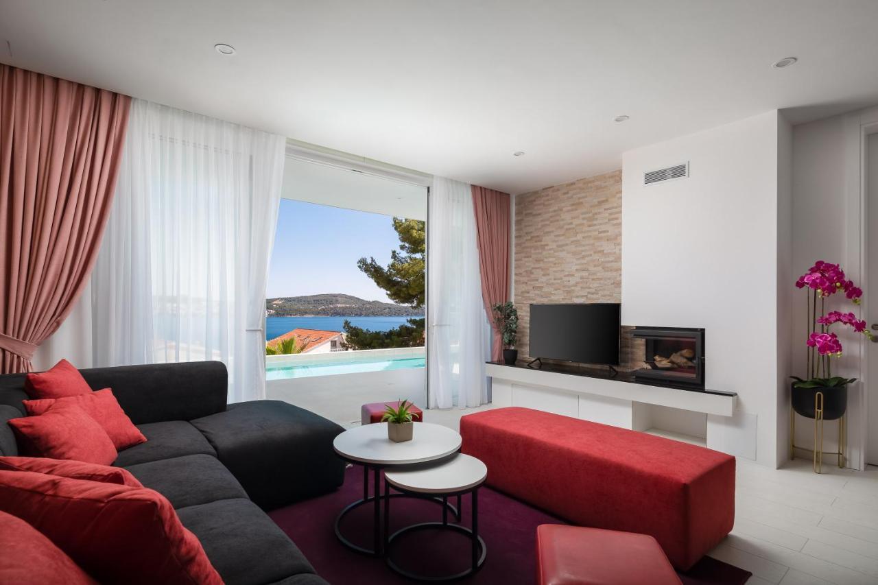 Villa Adria View With Heated Pool I Трогир Экстерьер фото