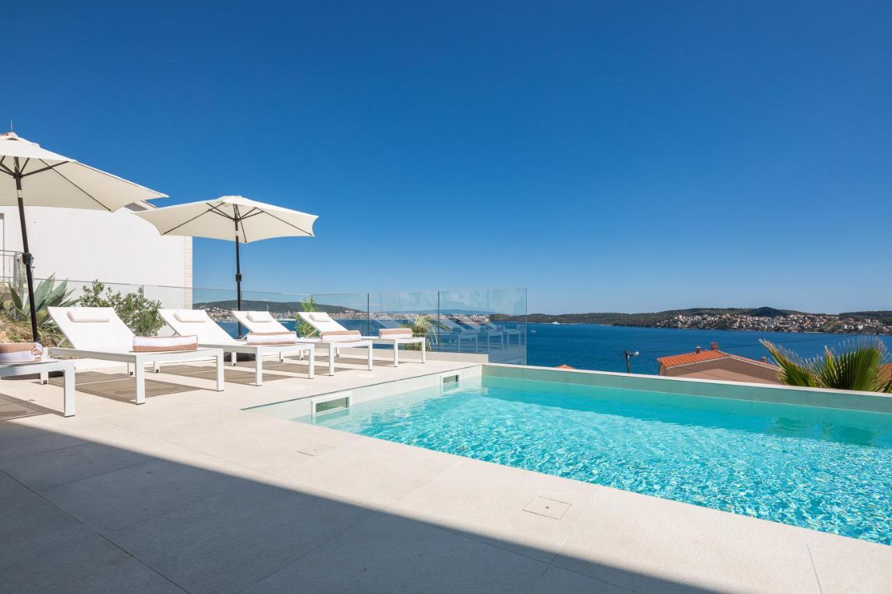 Villa Adria View With Heated Pool I Трогир Экстерьер фото