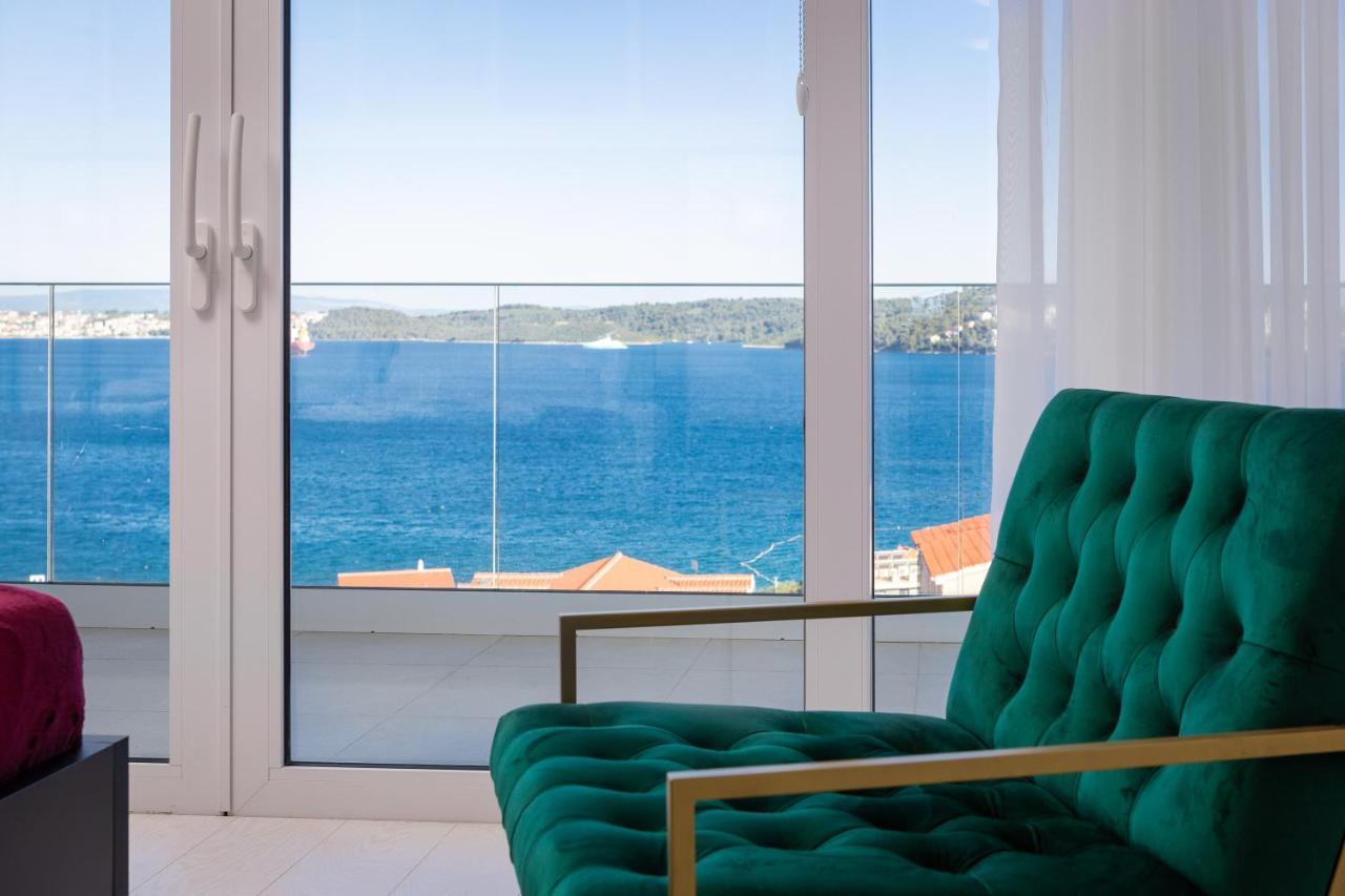 Villa Adria View With Heated Pool I Трогир Экстерьер фото